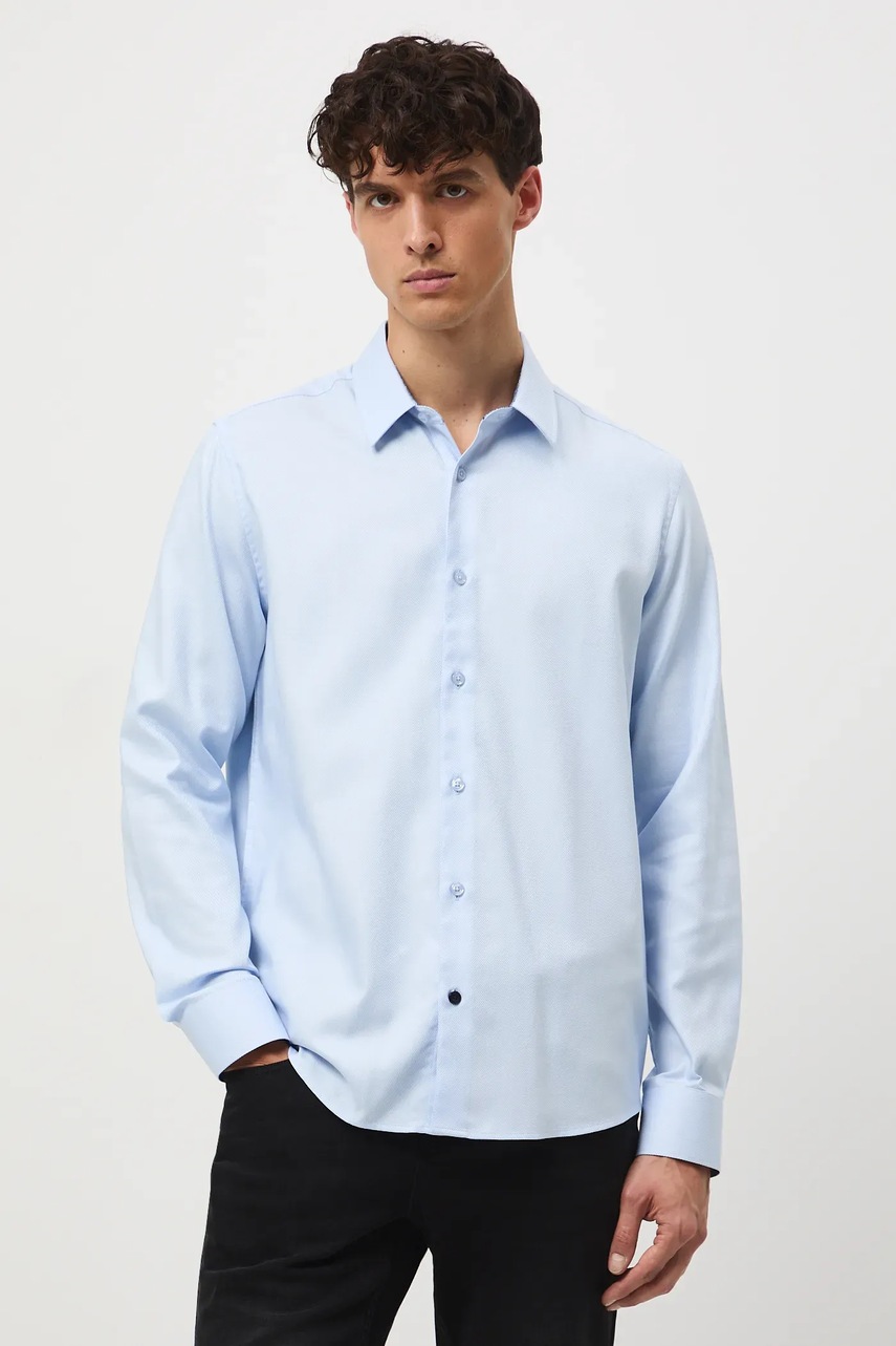 Хлопковая рубашка Medicine regular итальянский воротник