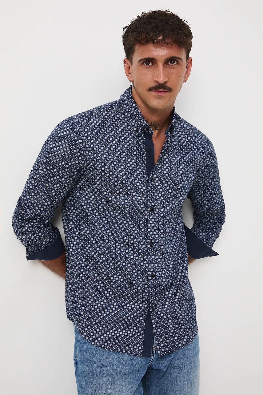 Medicine cămașă din bumbac cu guler button-down, regular Medicine cămașă din bumbac cu guler button-down, regular