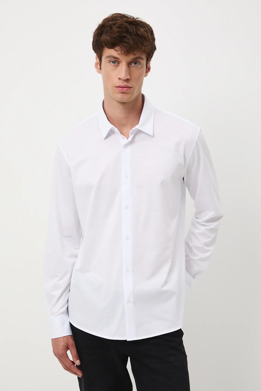 Хлопковая рубашка Medicine цвет белый
