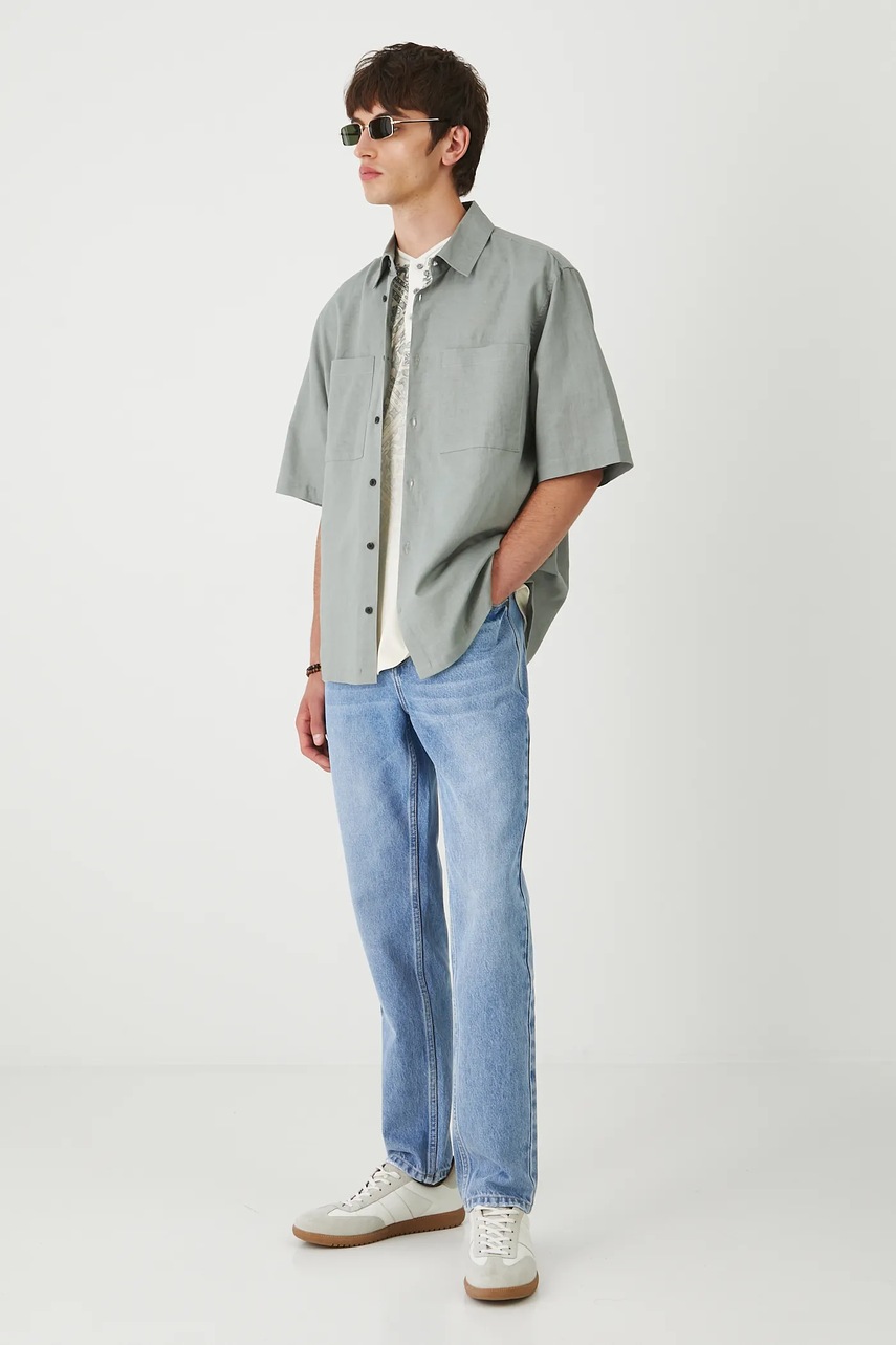 Рубашка Medicine цвет зелёный relaxed классический воротник