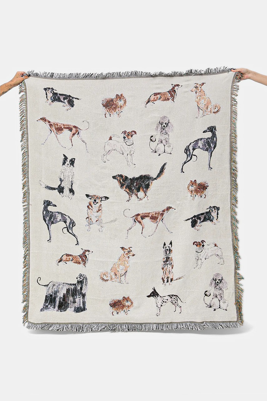 Жаккардовый плед Medicine цвет бежевый