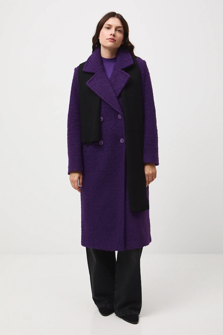 Medicine palton culoarea violet