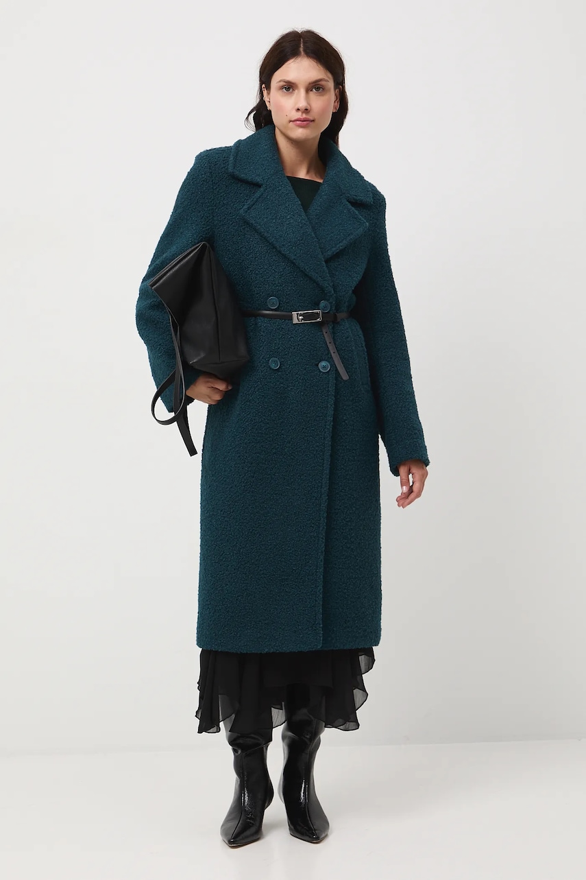 Medicine palton culoarea turcoaz