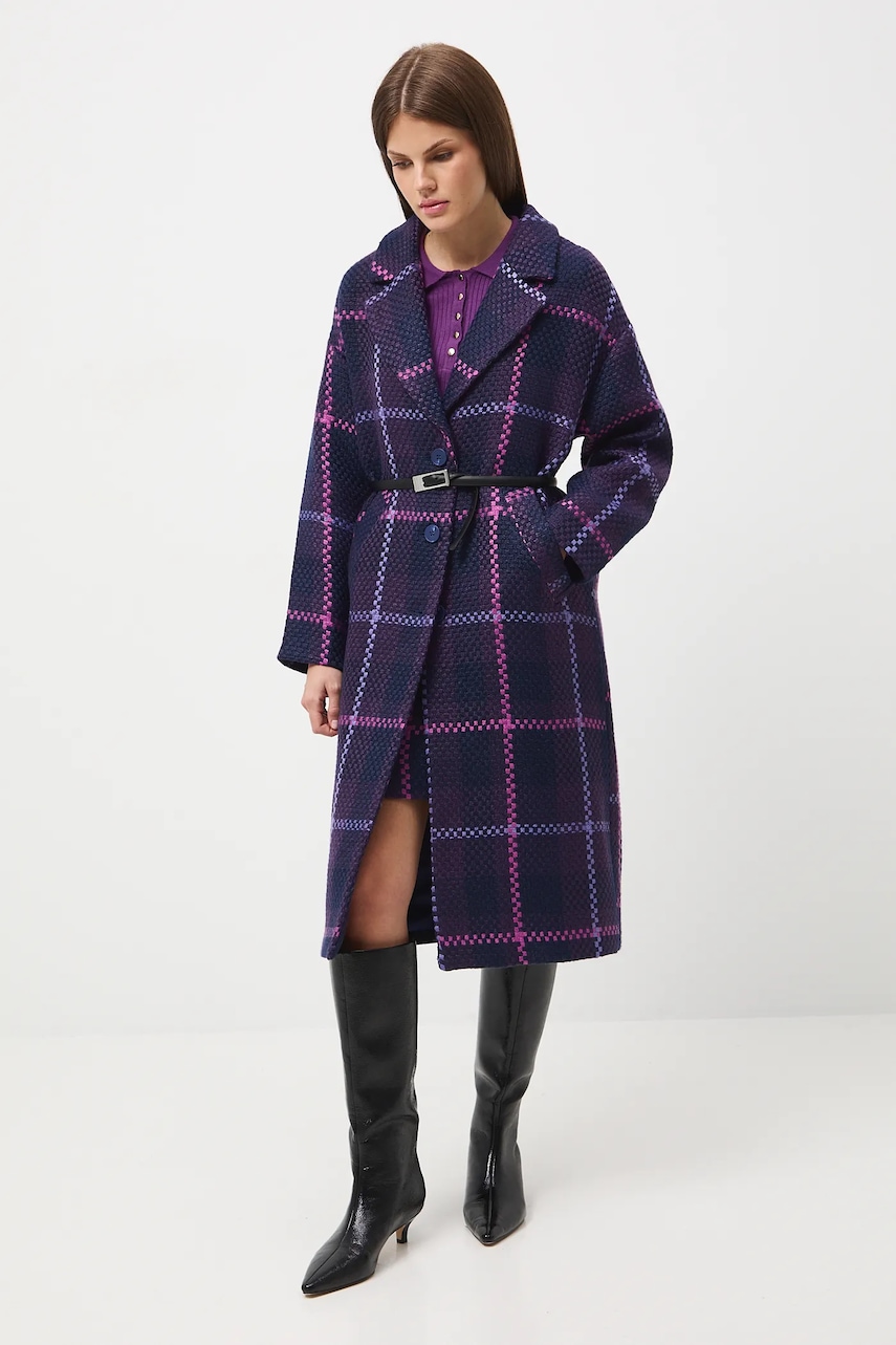 Medicine palton culoarea violet