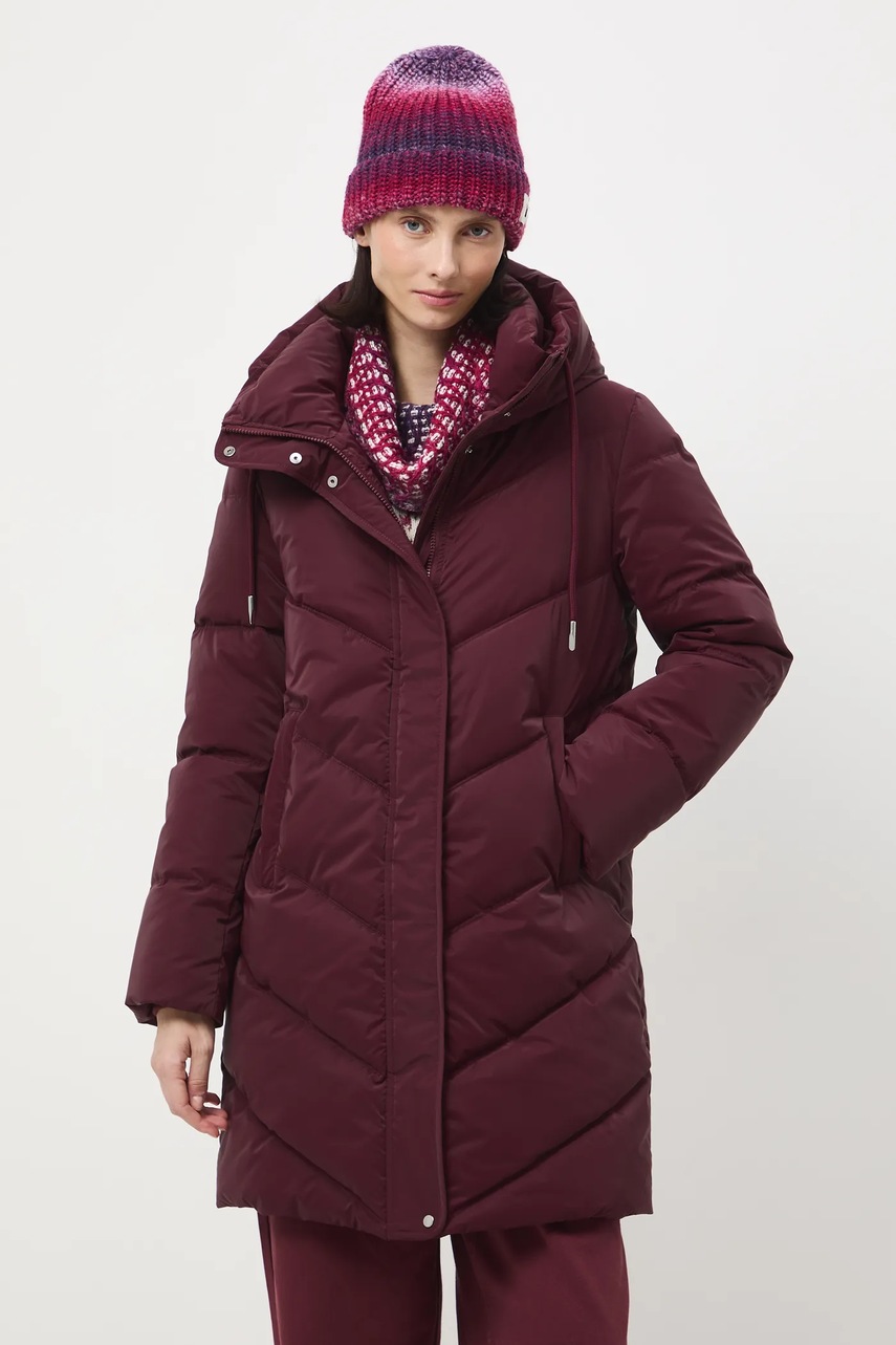 Medicine palton culoarea bordo