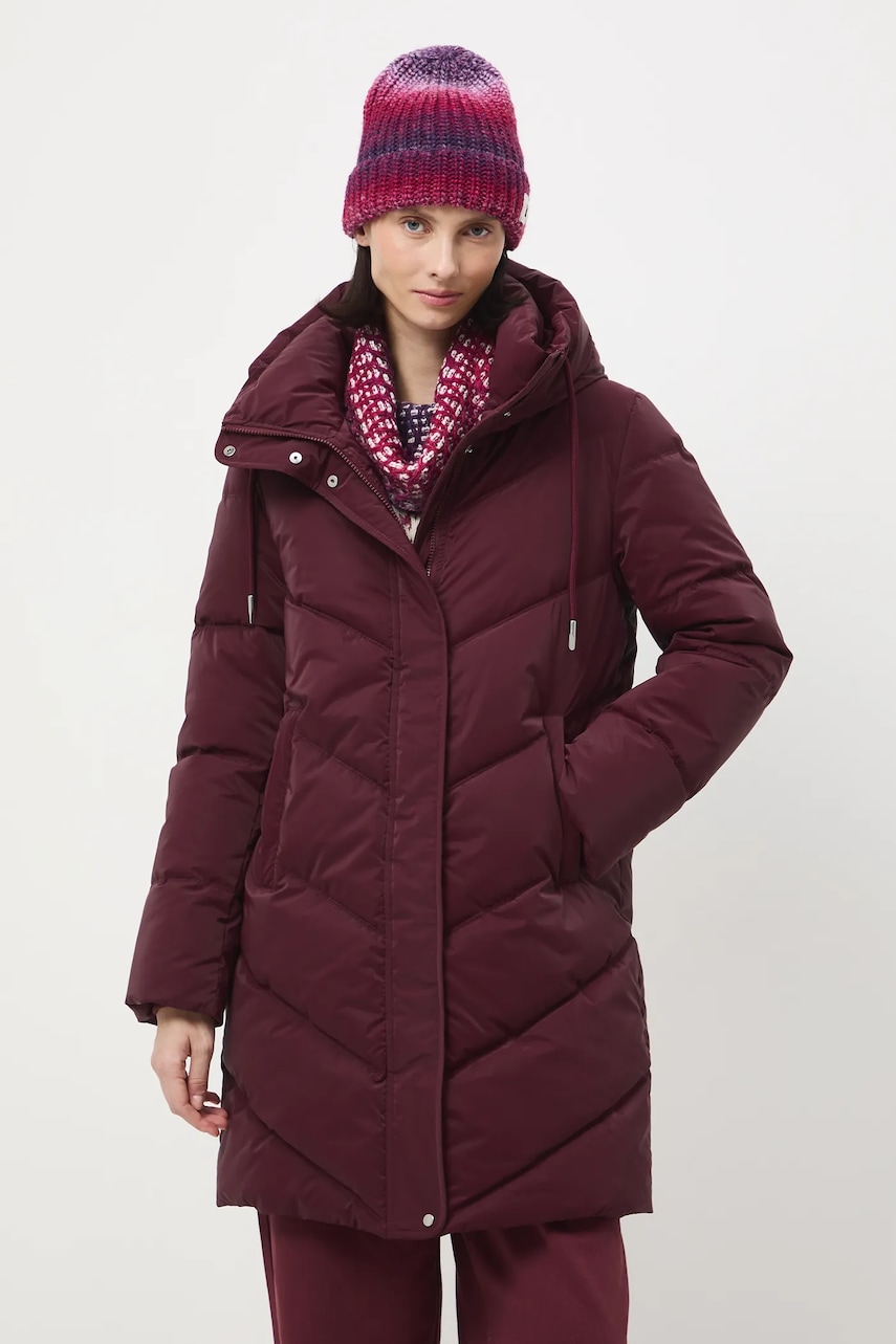 Medicine palton culoarea bordo