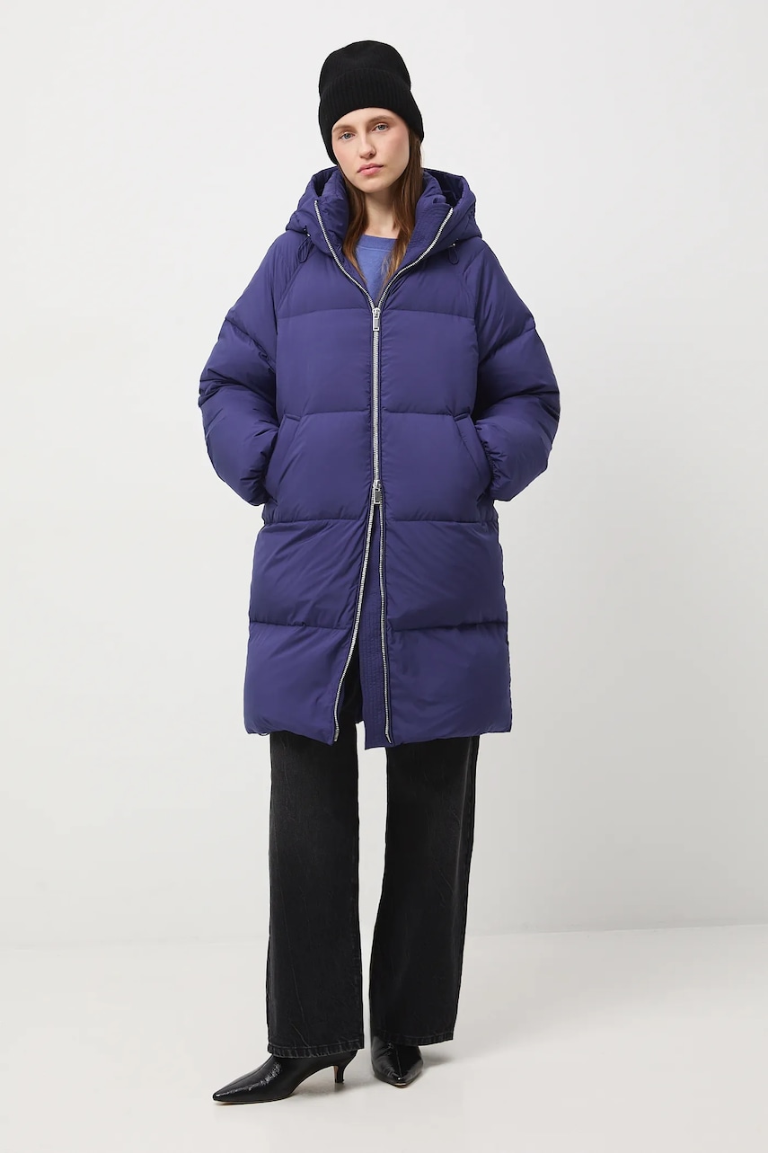 Medicine palton de puf culoarea violet