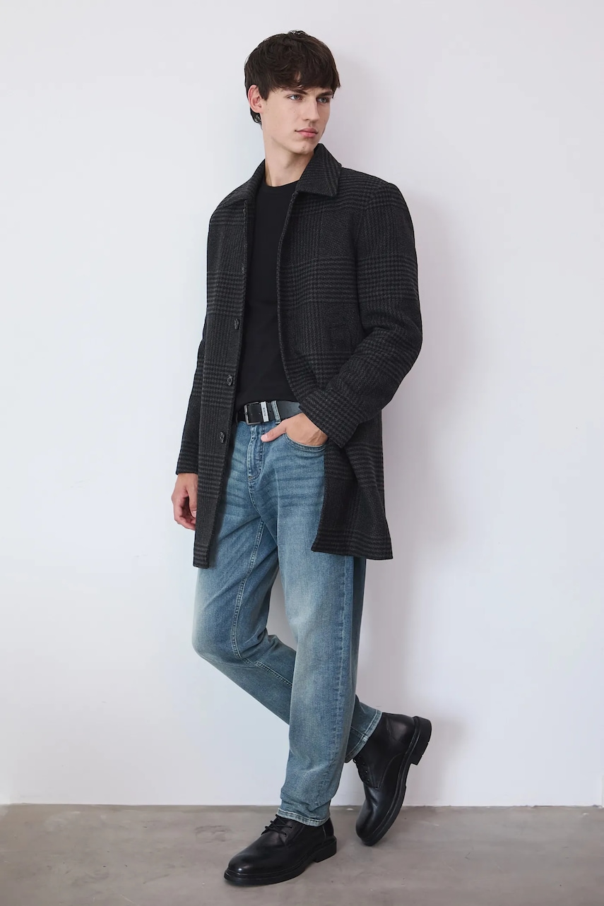 Medicine palton culoarea gri