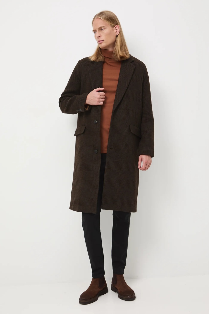 Пальто с примесью шерсти Medicine цвет коричневый