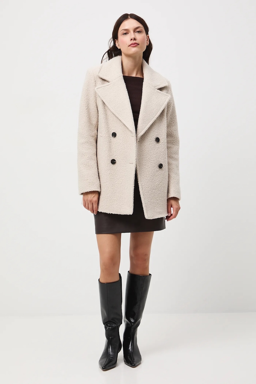 Medicine trenci scurt culoarea bej, de tranzitie Medicine trenci scurt culoarea bej, de tranzitie