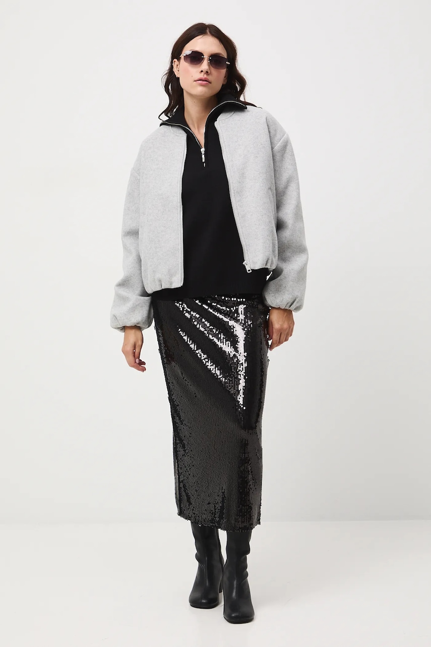 Medicine geaca bomber culoarea gri