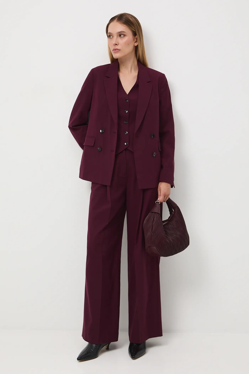 Безрукавка Medicine цвет бордовый однобортный