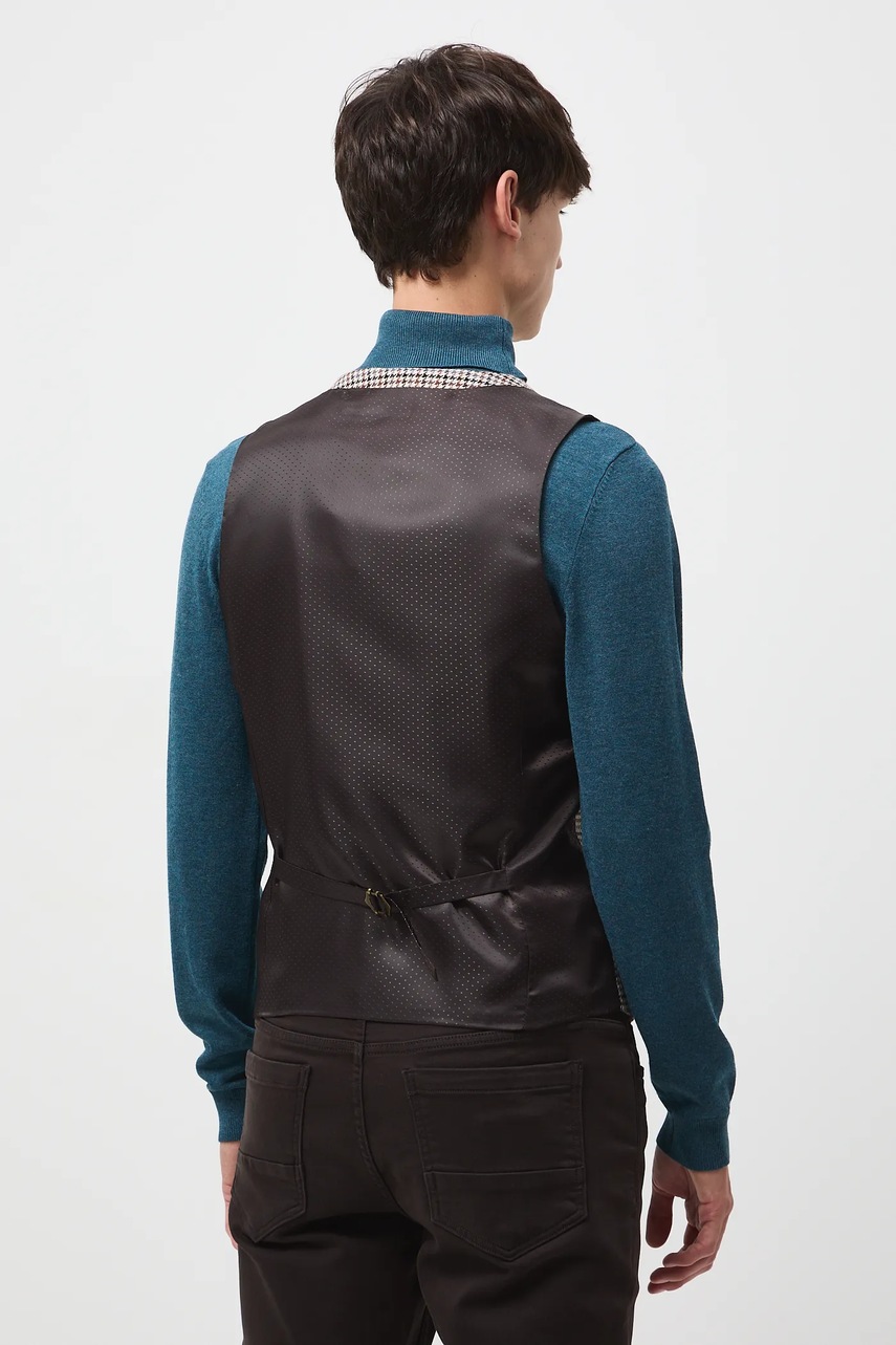 Γιλέκο Medicine χρώμα: καφέ φωτογραφία