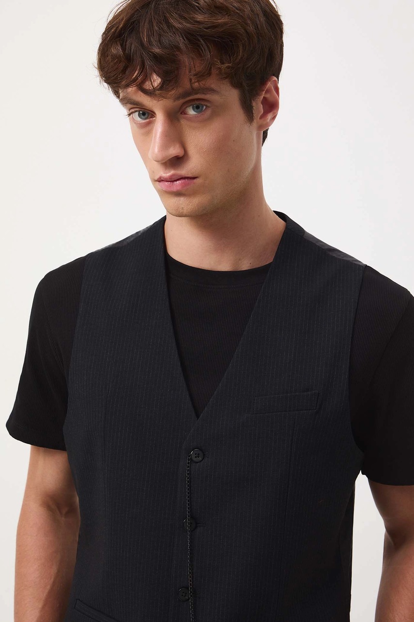 Γιλέκο Medicine χρώμα: μαύρο φωτογραφία