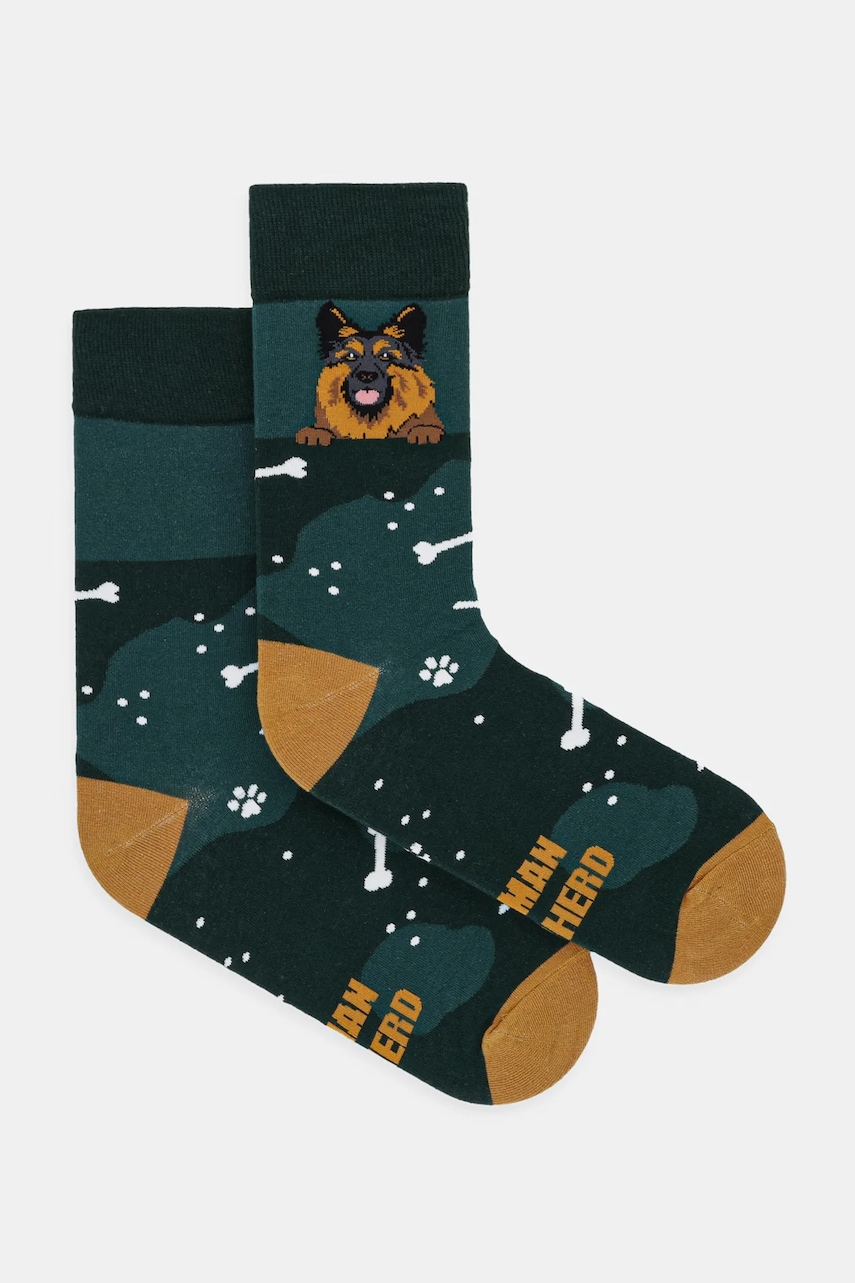 Medicine ciorapi de bumbac culoarea verde