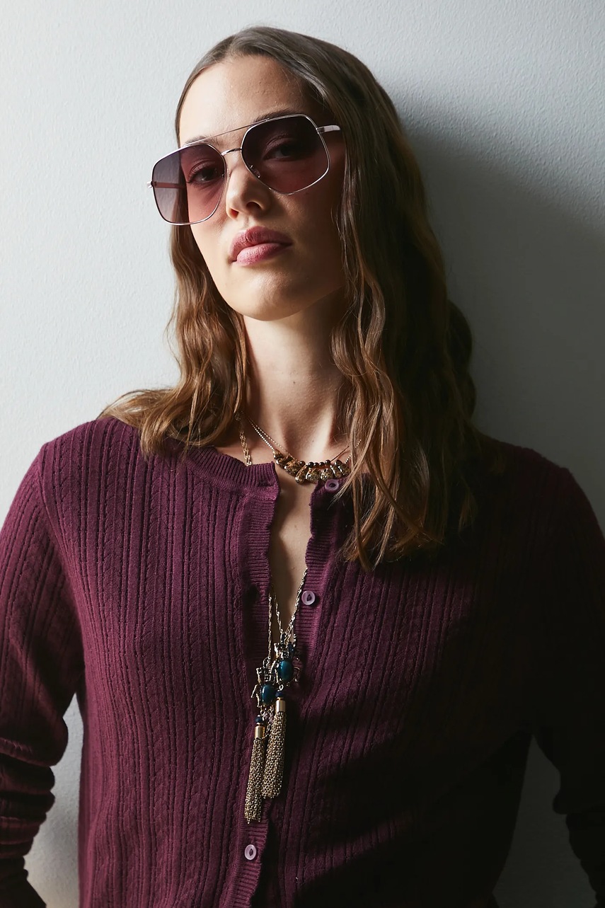 Medicine ochelari de soare culoarea roz