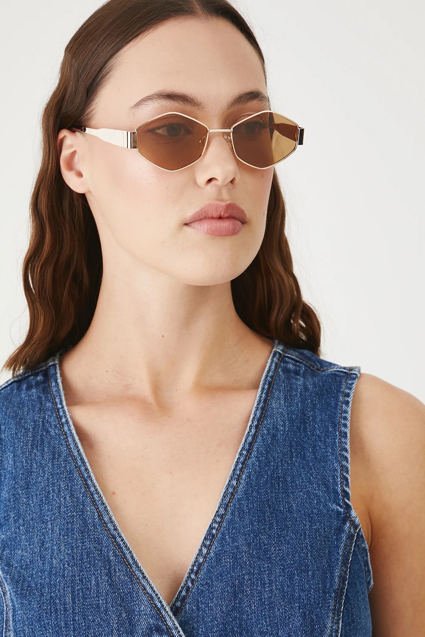 Medicine ochelari de soare culoarea maro