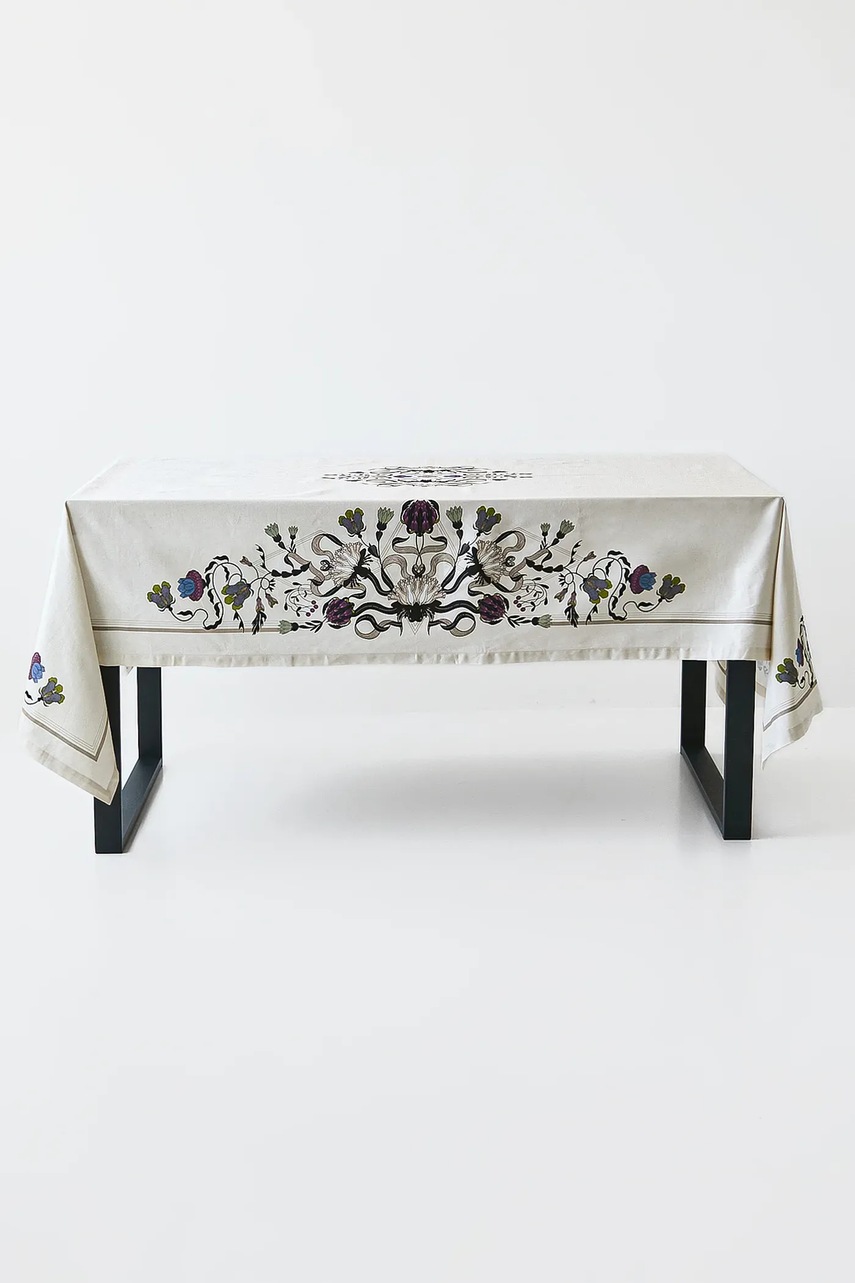 Хлопковая скатерть Medicine цвет бежевый