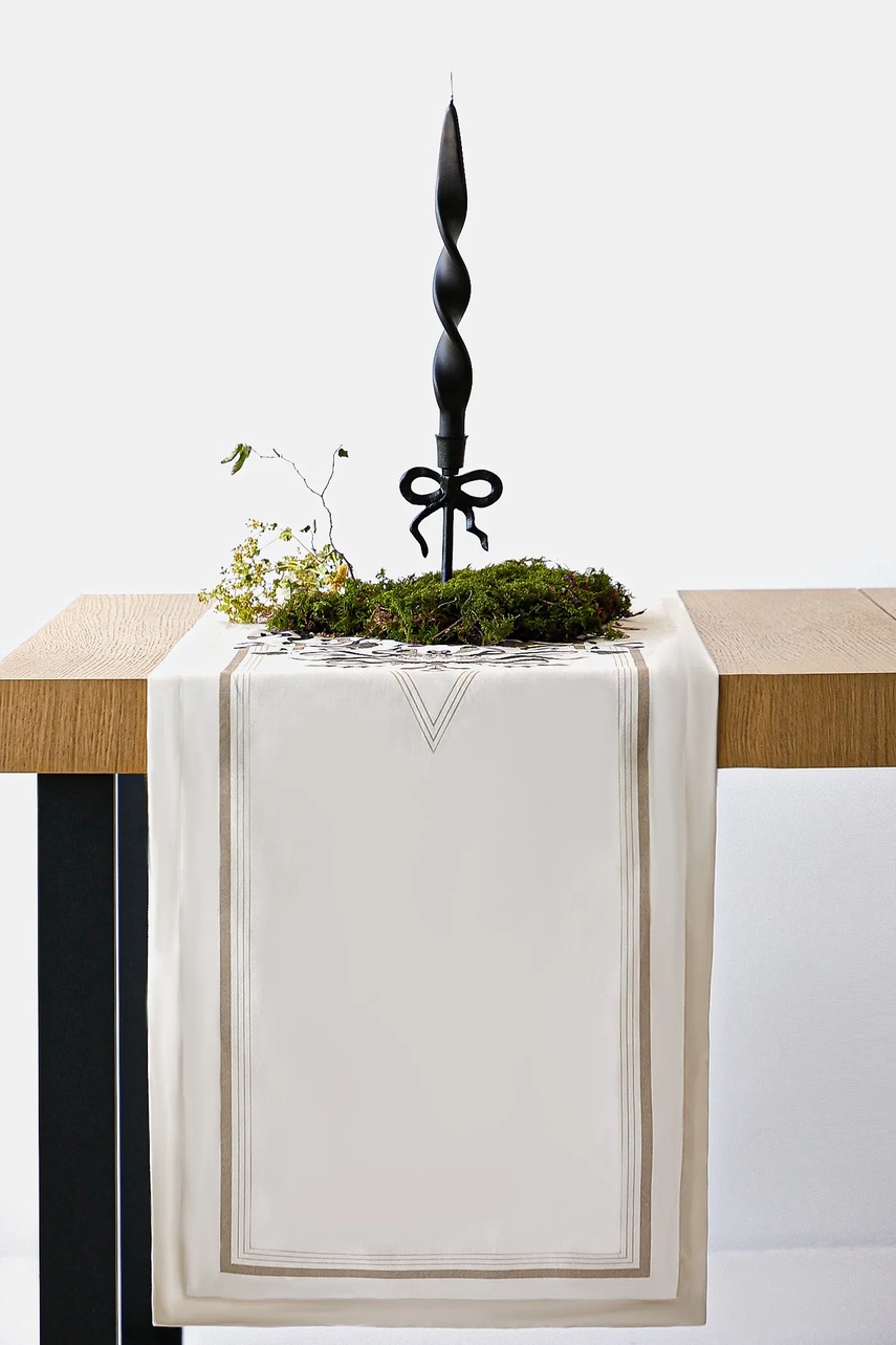 Хлопковый раннер на стол Medicine цвет бежевый