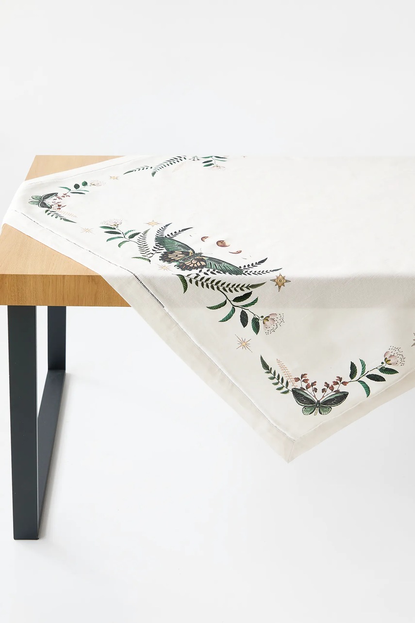 Βαμβακερό τραπεζομάντιλο Medicine χρώμα: μπεζ φωτογραφία