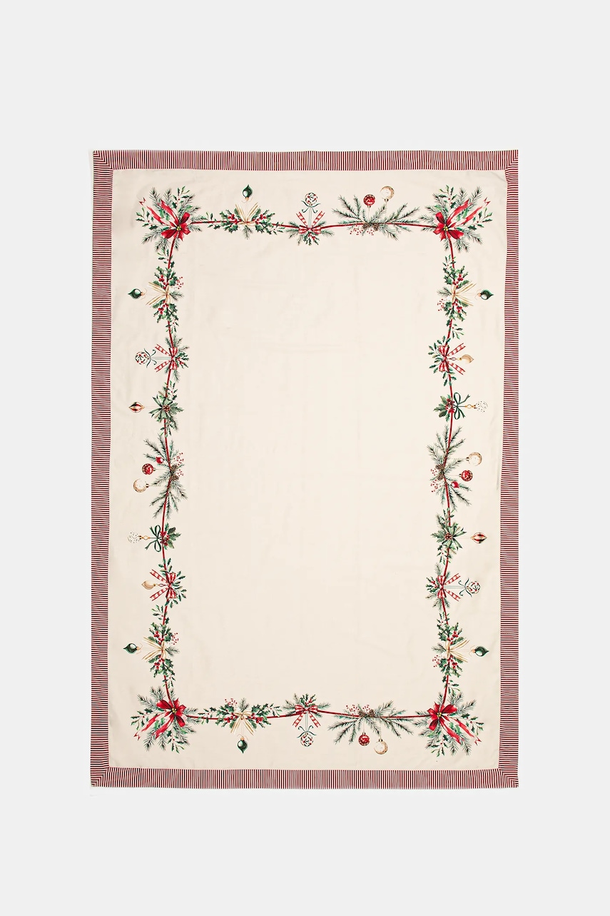 Medicine față de masă din bumbac culoarea bej