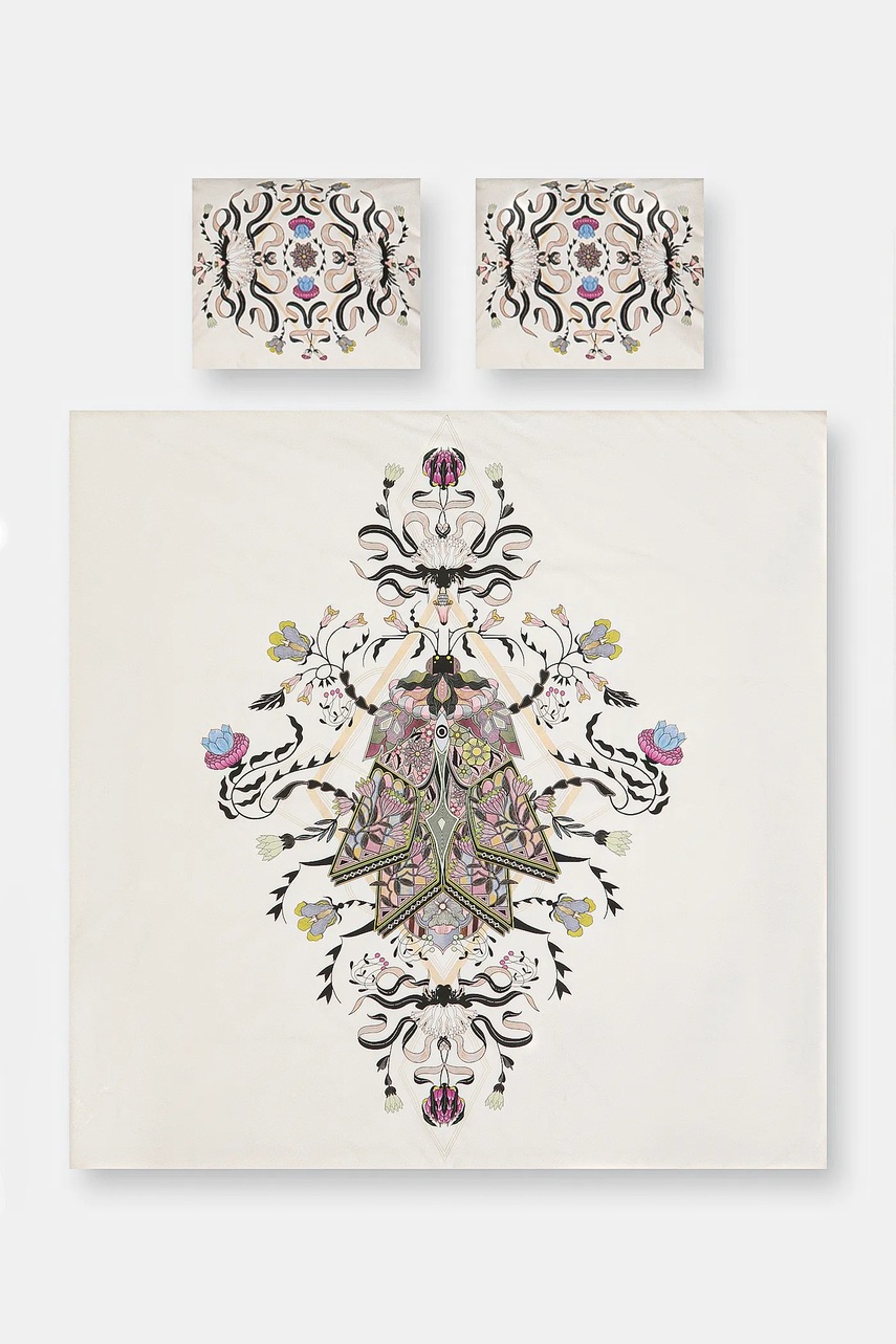 Хлопковый постельный комплект Medicine цвет бежевый