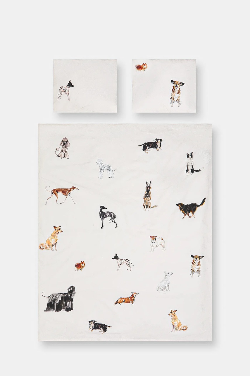 Хлопковый постельный комплект Medicine цвет бежевый