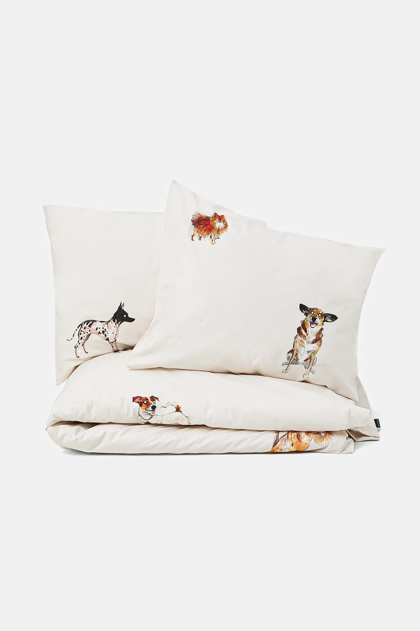 Хлопковый постельный комплект Medicine цвет бежевый