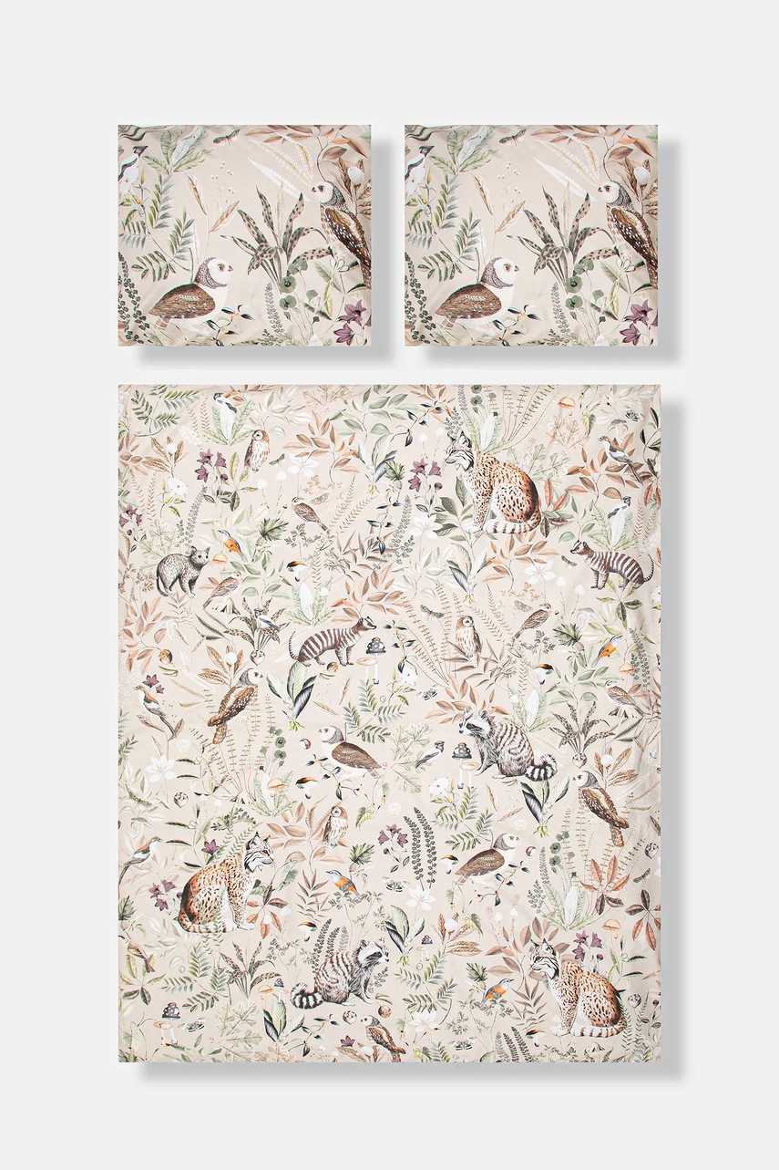 Хлопковый постельный комплект Medicine цвет бежевый