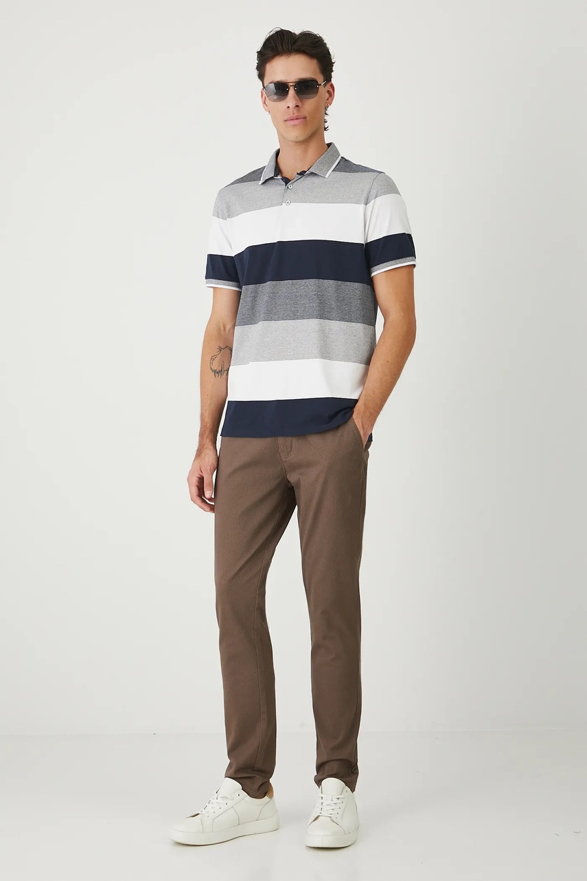 Поло Medicine цвет синий узор