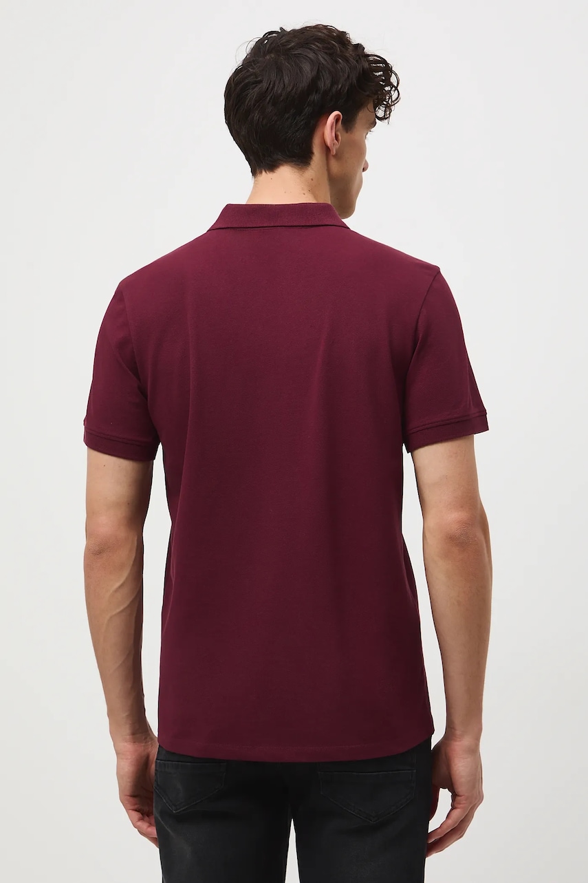 Поло Medicine цвет бордовый однотонная