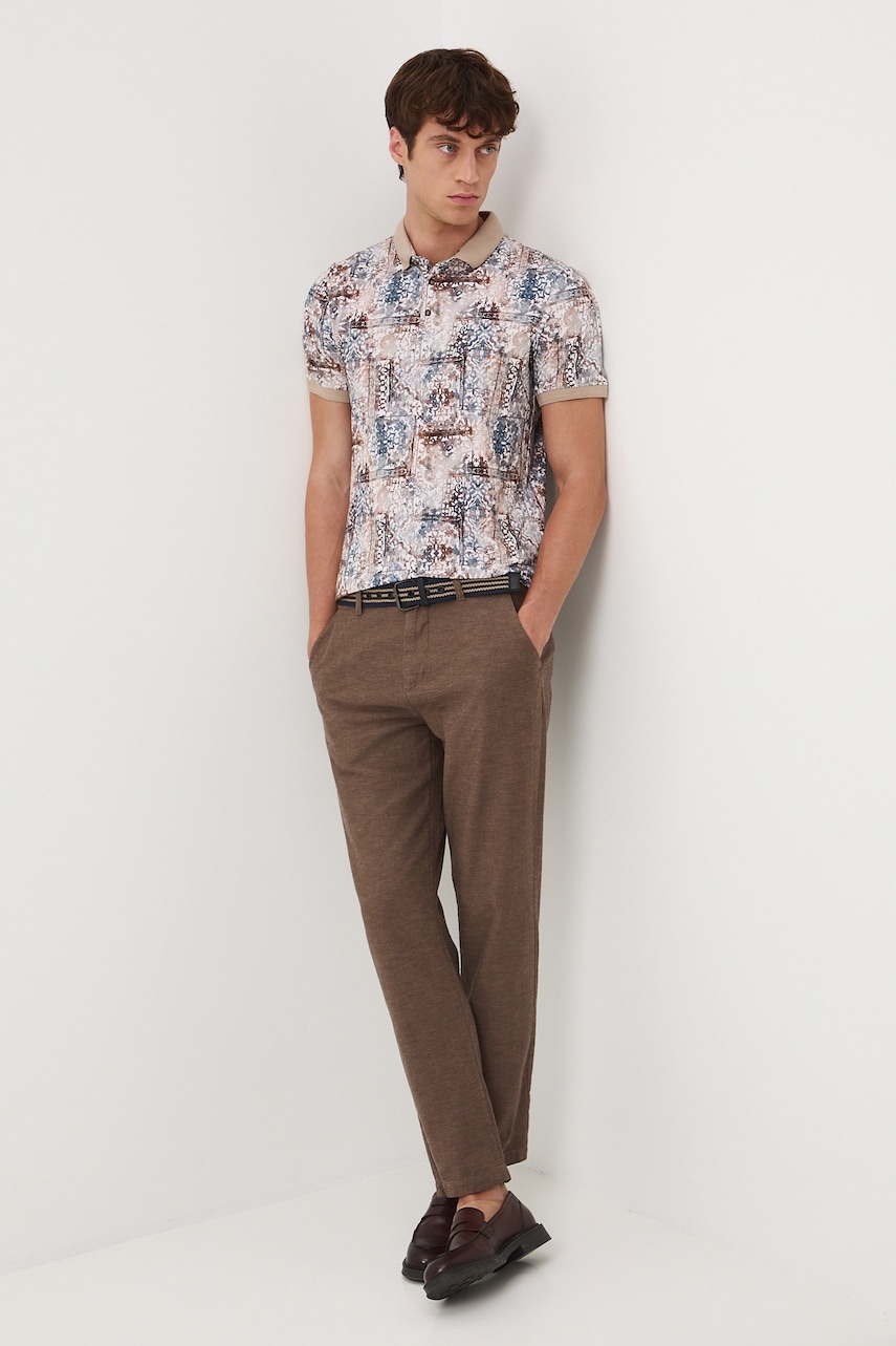 Medicine tricou polo culoarea bej, modelator Medicine tricou polo culoarea bej, modelator