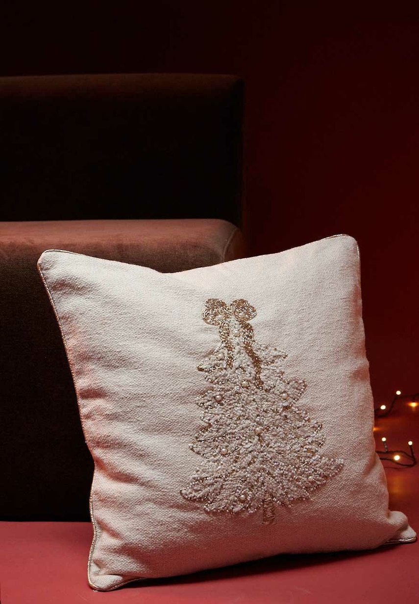 Medicine față de pernă din amestec de in culoare bej