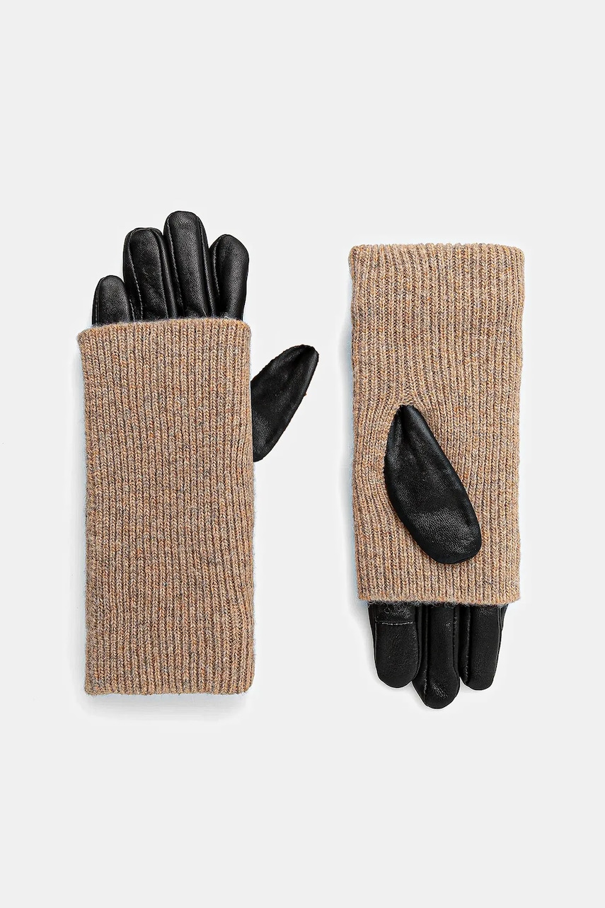 Medicine manusi de piele culoarea bej