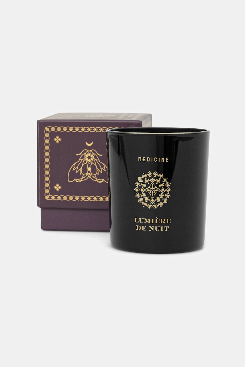 Medicine lumânare parfumată din ceară de soia culoare violet