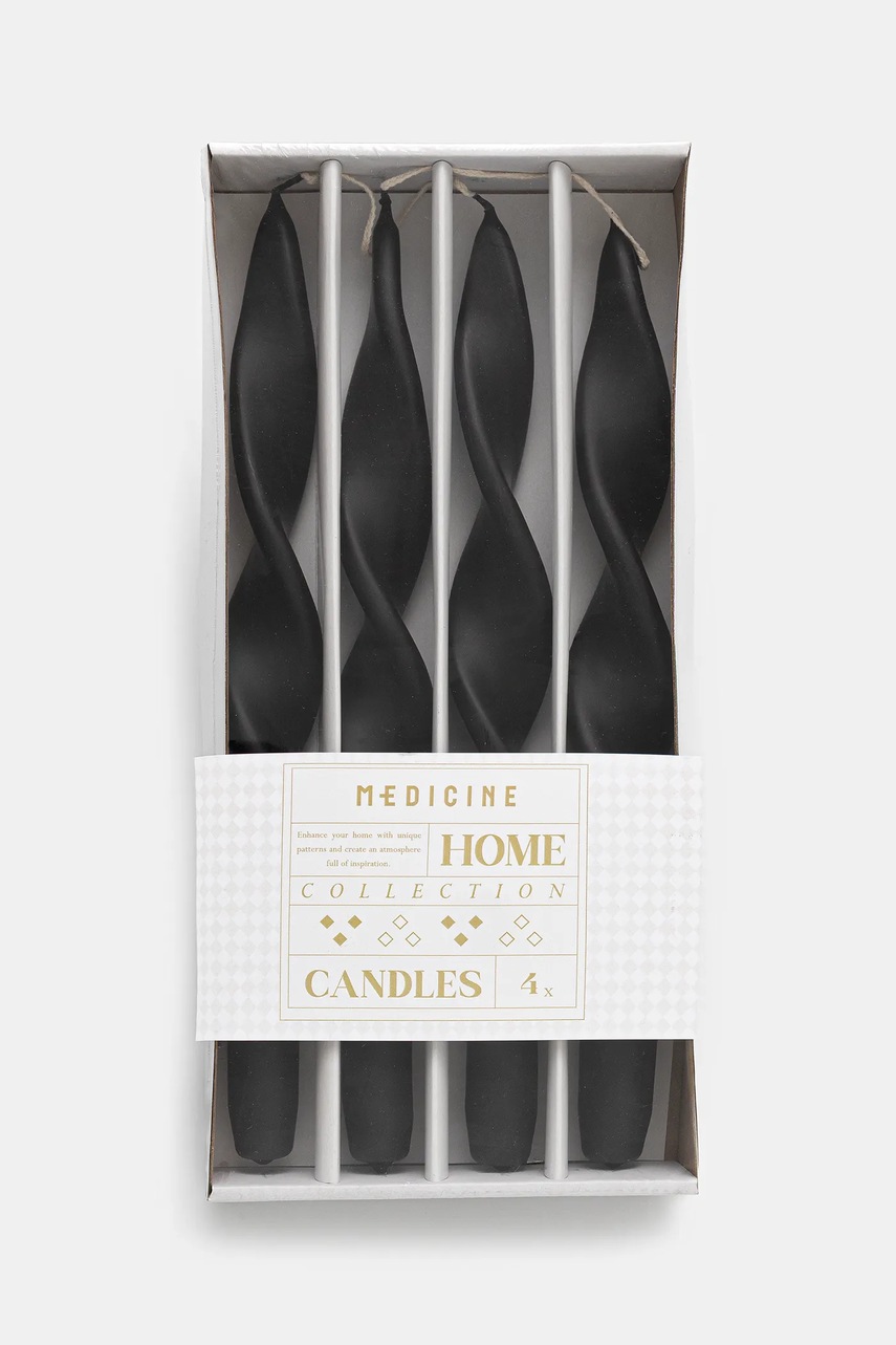 Декоративная свеча Medicine 4 шт цвет чёрный