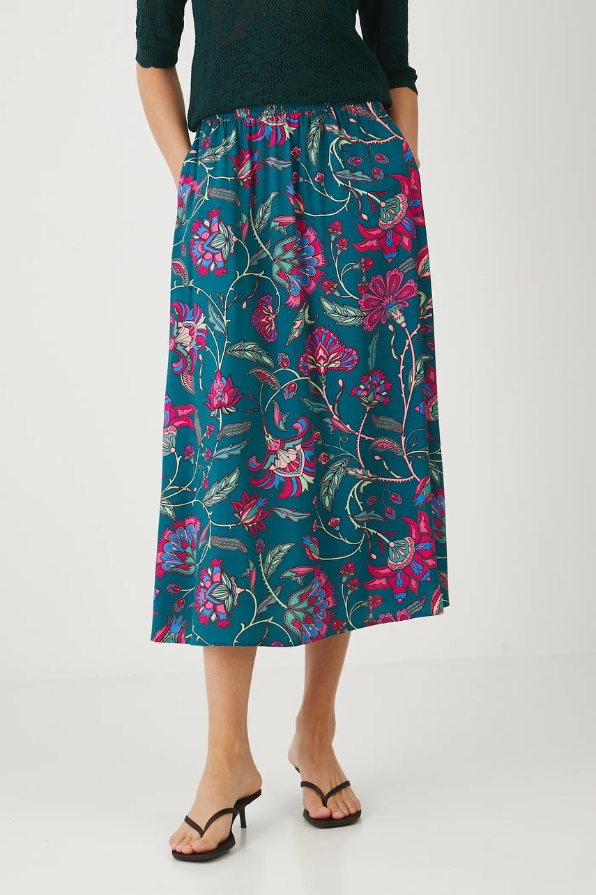 Юбка Medicine цвет зелёный maxi расклешённая