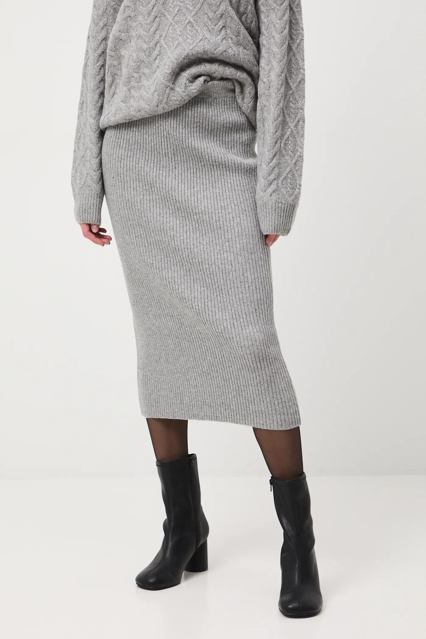 Юбка Medicine цвет серый maxi прямая