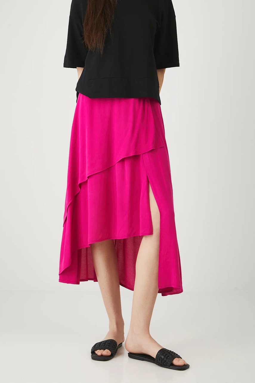 Юбка Medicine цвет розовый midi расклешённая