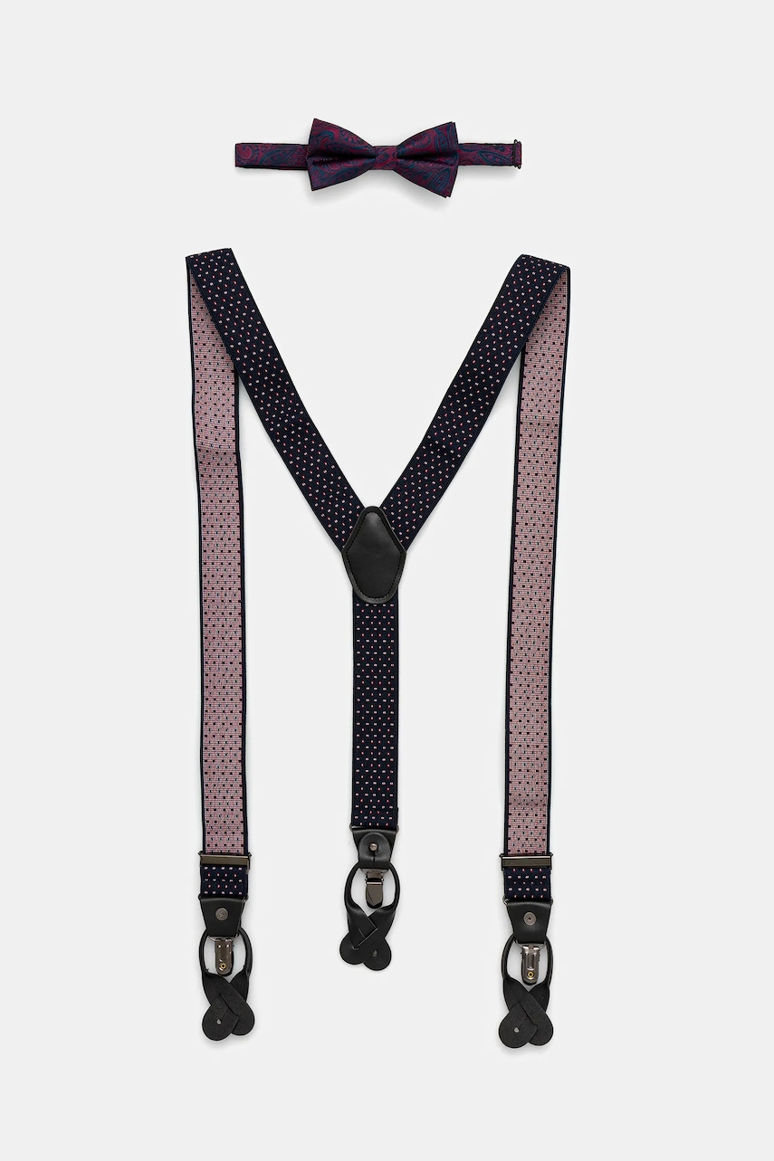 Levně Sada motýlka a šlí Medicine tmavomodrá barva