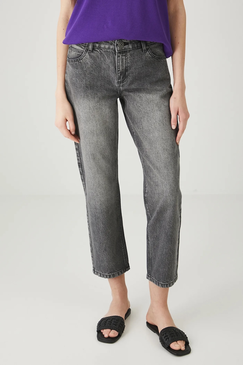 Medicine blugi din bumbac culoarea gri