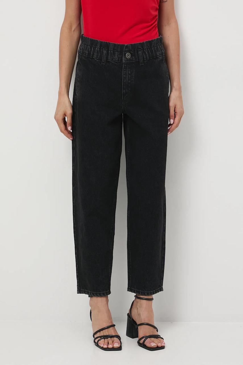 Medicine blugi din bumbac culoarea negru