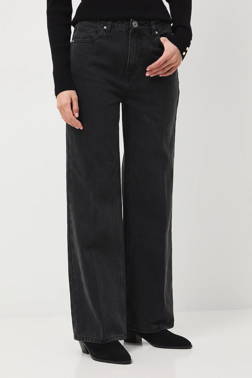 Medicine blugi din bumbac culoarea negru