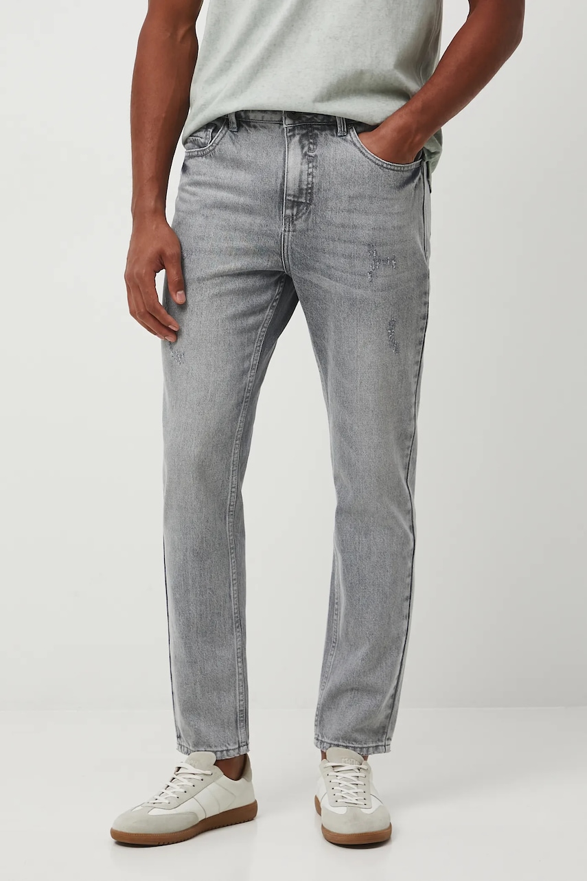 Medicine blugi din bumbac culoarea gri