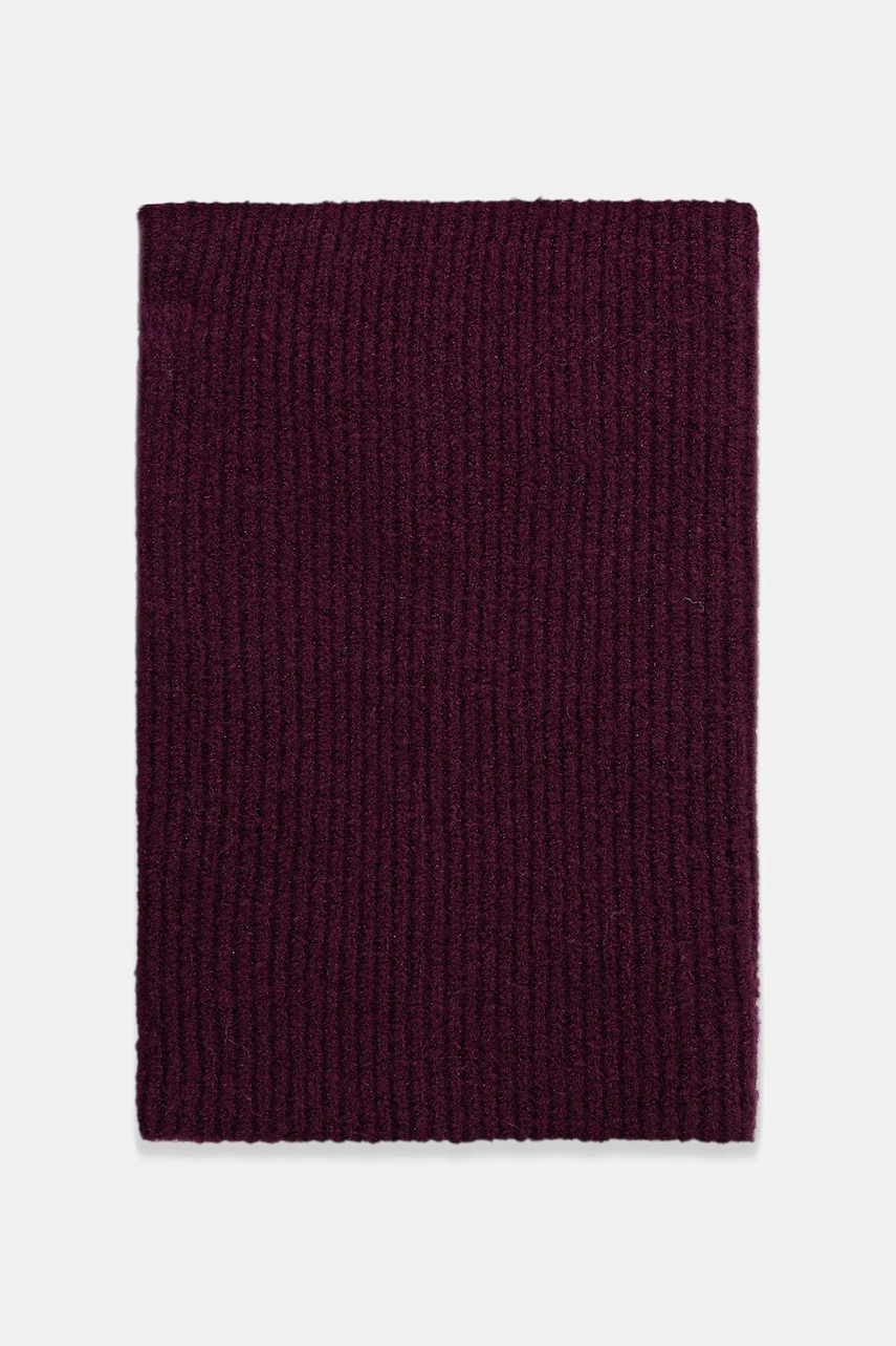 Medicine fular impletit culoarea bordo, neted