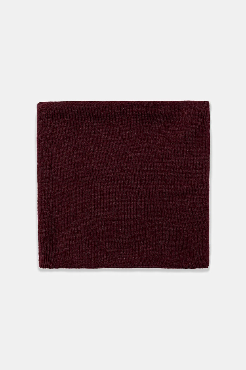 Medicine fular impletit culoarea bordo, neted