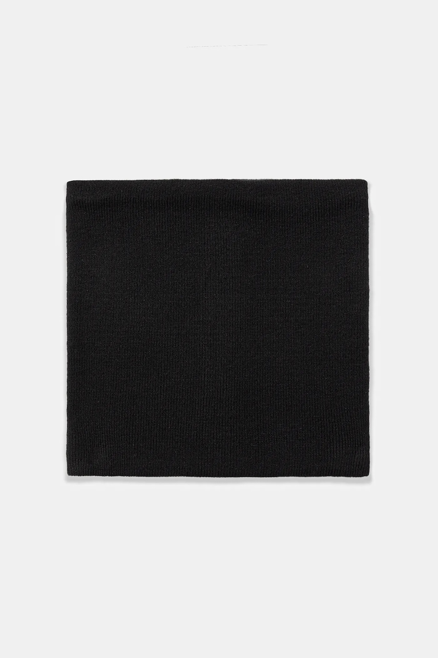 Medicine fular impletit culoarea negru, neted
