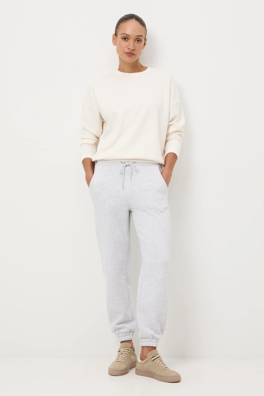 Medicine pantaloni de trening culoarea gri, melanj