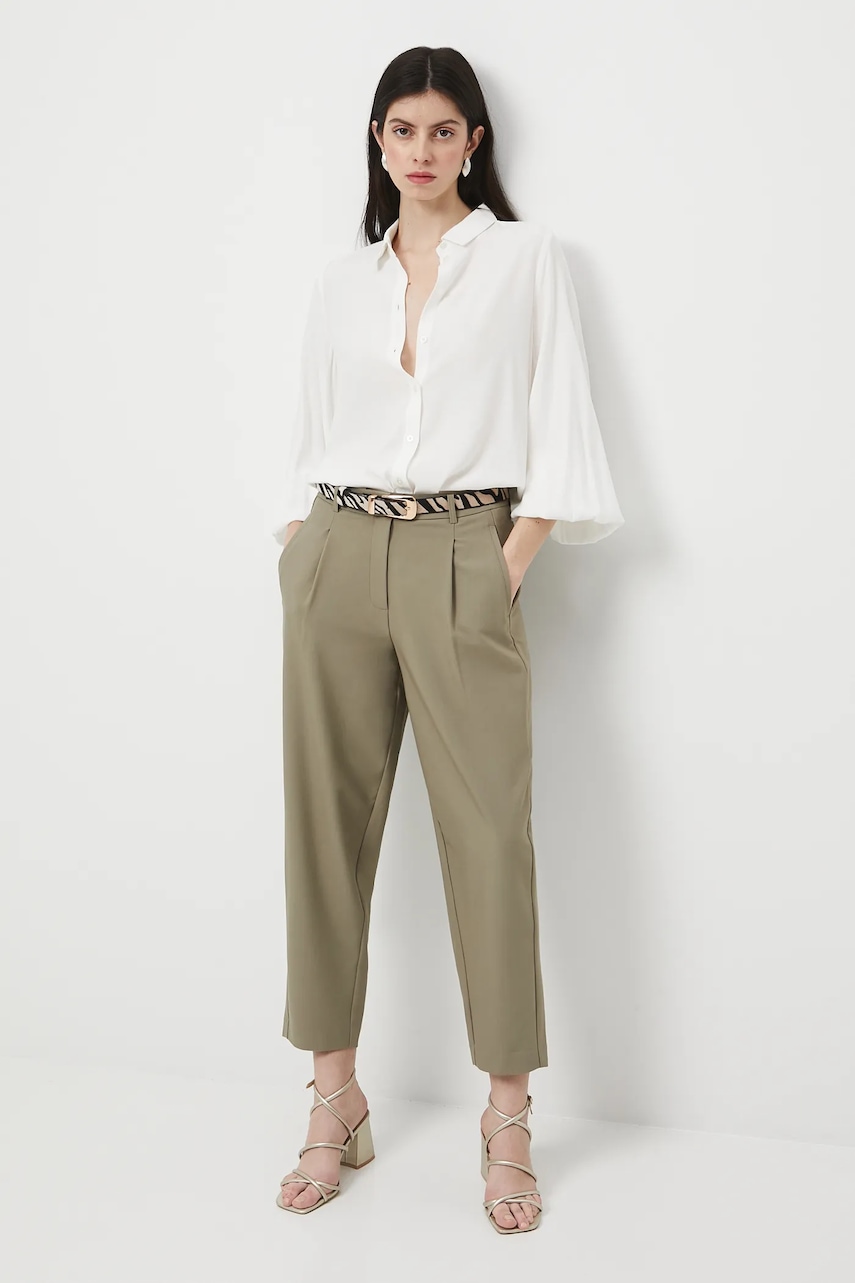 Medicine pantaloni culoarea verde