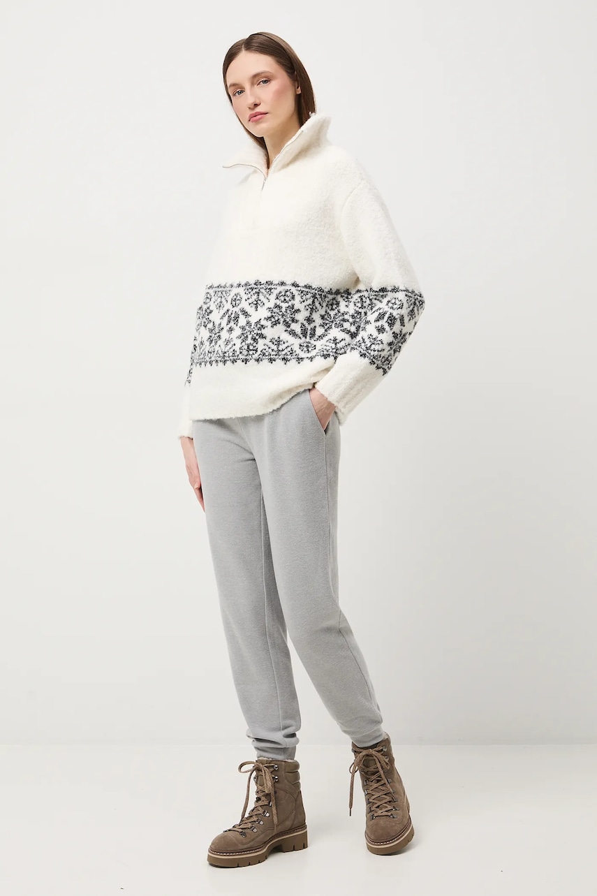 Medicine pantaloni de trening culoarea gri, melanj